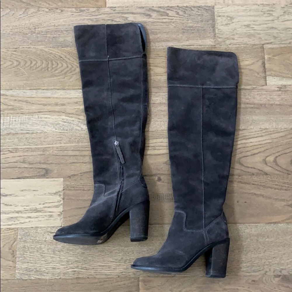 Gray Over the Knee Steve Madden Boots
